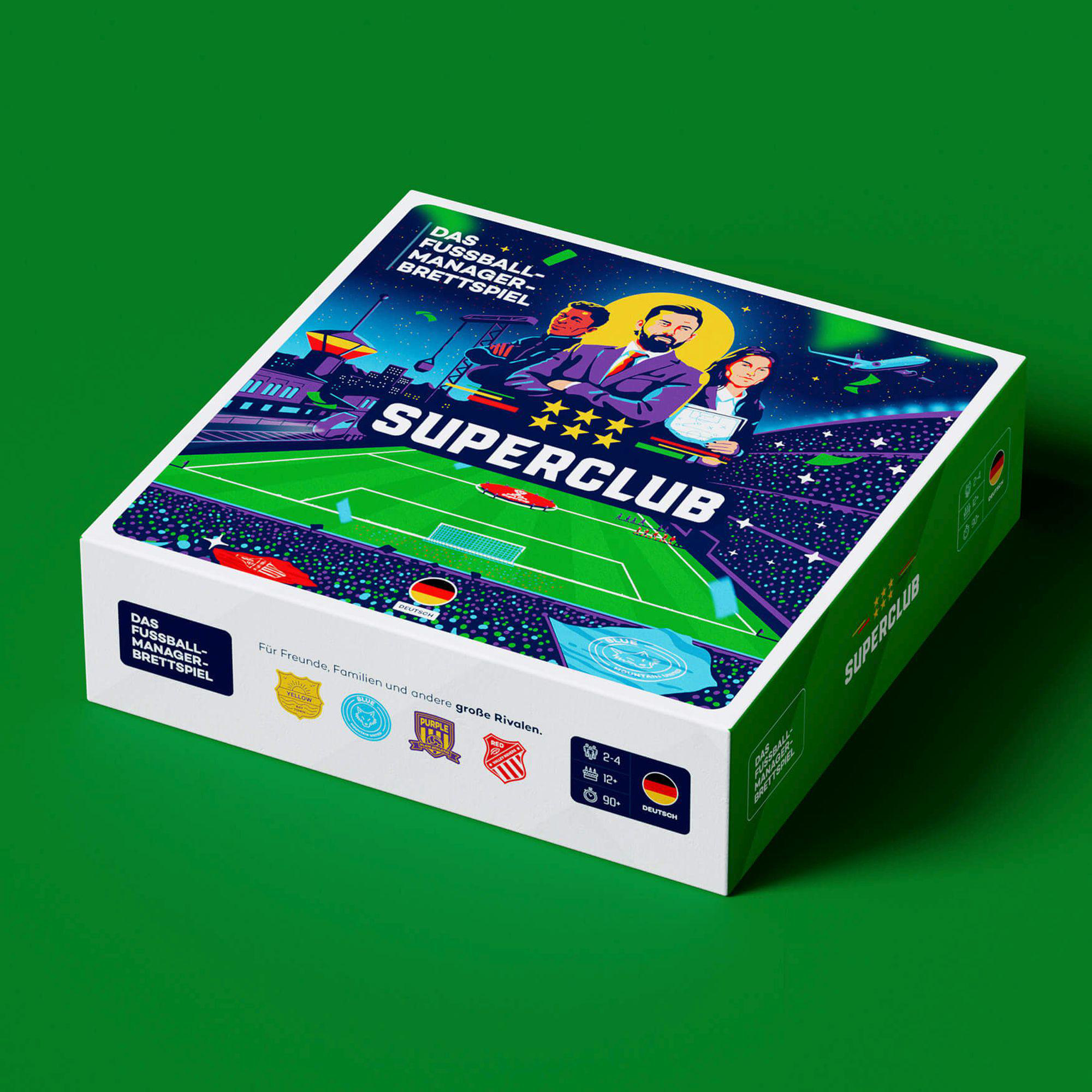SUPERCLUB AS Fußballmanager-Brettspiel Brettspiel