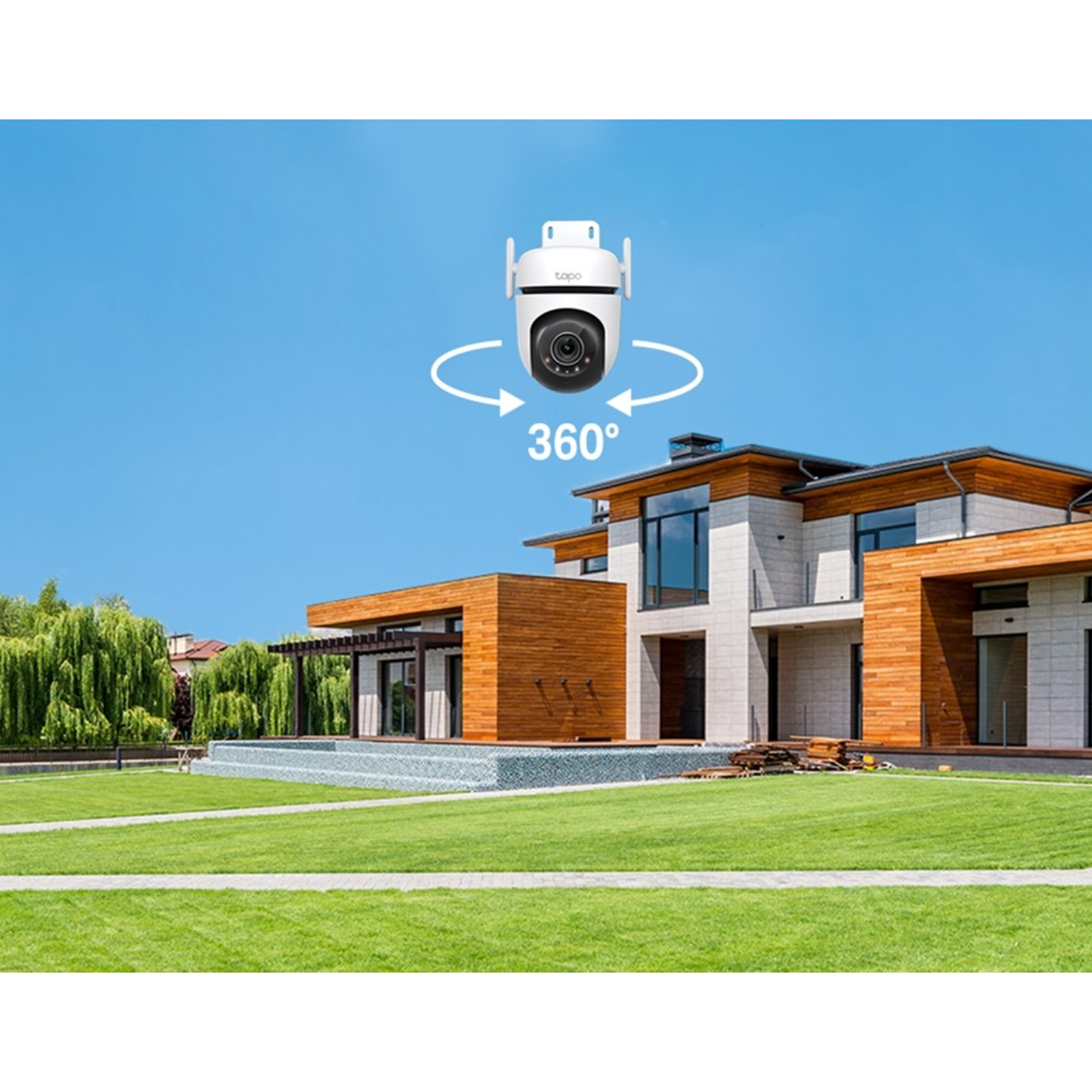 Zwarte camera met een zijknop op zwart.