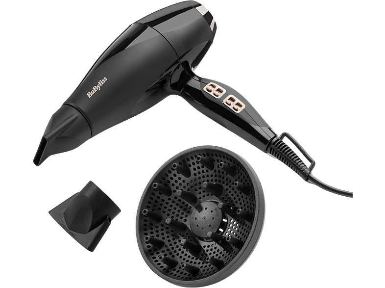 Sèche-cheveux BaByliss Air Power Pro 2300 6716DE - Sèche-cheveux avec  diffuseur et 2
