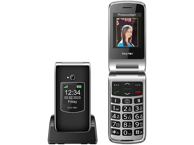 BEAFON SL605 Ergonómikus Fekete Kártyafüggetlen Mobiltelefon