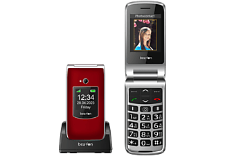 BEAFON Outlet SL605 Ergonómikus Bordó Kártyafüggetlen Mobiltelefon