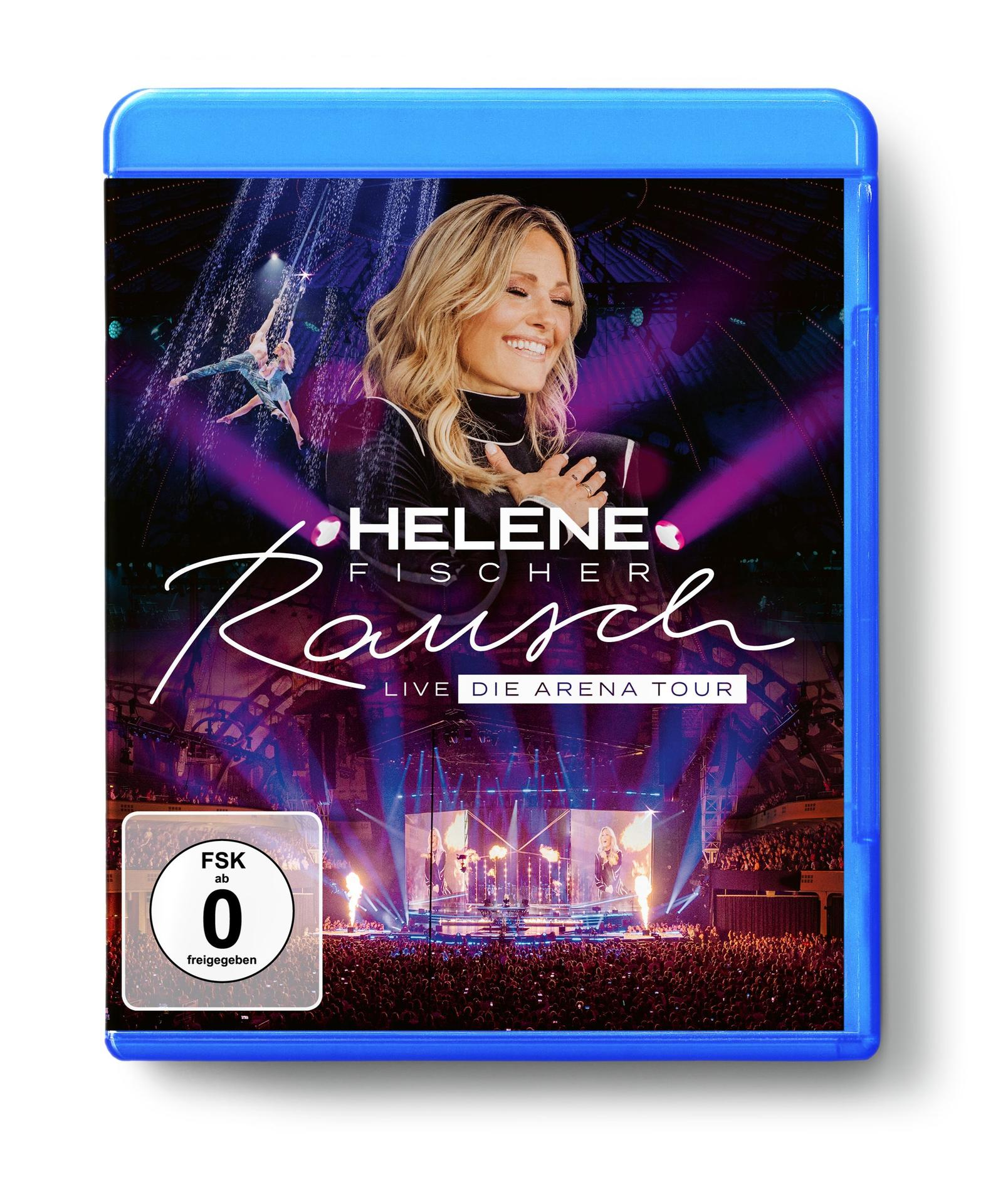 Eine blaue Blu-ray-Hülle mit einem Cover, das eine Frau auf der Bühne mit Text und Konzertbeleuchtung zeigt.