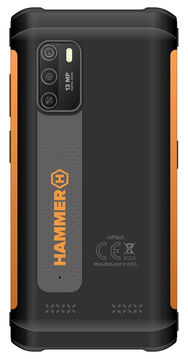 Smartfon HAMMER Iron 4 4/32GB Pomarańczowy + smartwatch Watch Plus