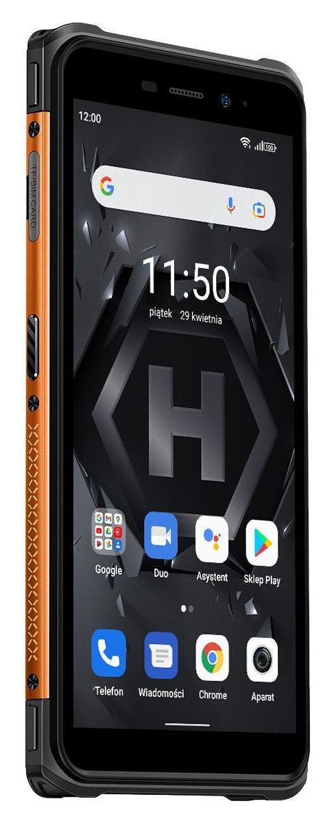 Smartfon HAMMER Iron 4 4/32GB Pomarańczowy + smartwatch Watch Plus