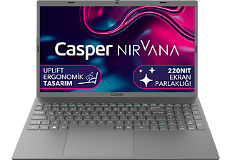 CASPER C370.4020-4C00B/Celeron N4020/4 GB RAM/120GB SSD/15.6" HD/Win 11 Laptop Metalik Uzay Gri