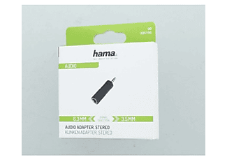 HAMA HM.205196 3.5mm Plug 6.3mm Socket Stereo Ses Adaptörü Siyah_1