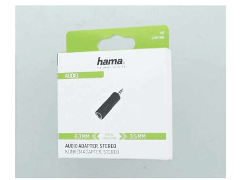 HAMA HM.205196 3.5mm Plug 6.3mm Socket Stereo Ses Adaptörü Siyah_1