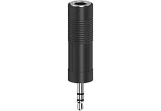 HAMA HM.205196 3.5mm Plug 6.3mm Socket Stereo Ses Adaptörü Siyah