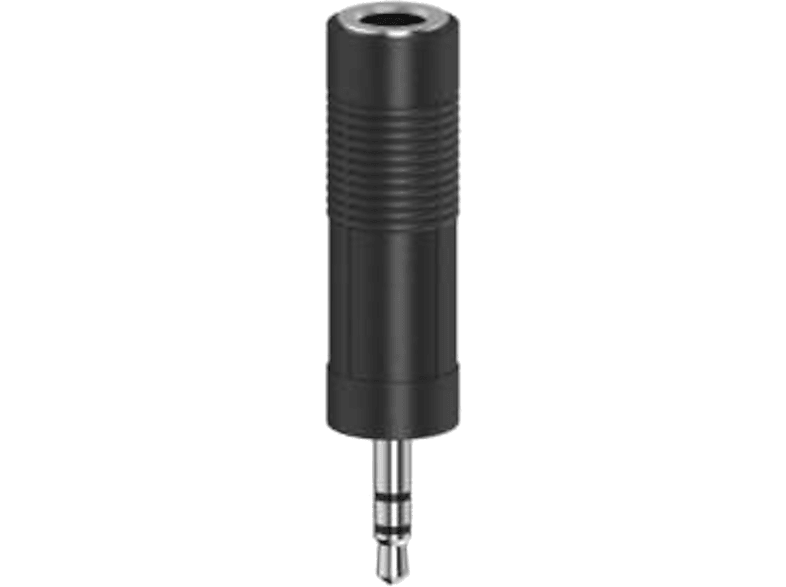 HAMA HM.205196 3.5mm Plug 6.3mm Socket Stereo Ses Adaptörü Siyah