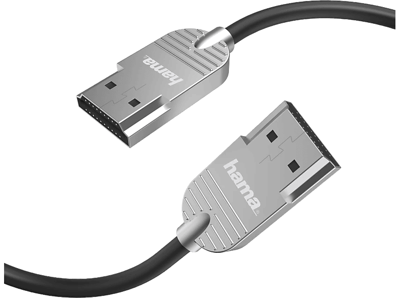 HAMA HM.205021 Ultra-Slim 4K Ethernet 2.0 m HDMI Kablo Siyah_1