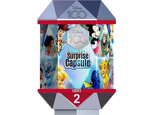 JOOJEE GMBH Disney 100 – Überraschungskapsel: Serie 2 - Sammelfigur-Blindbeutel (Mehrfarbig)
