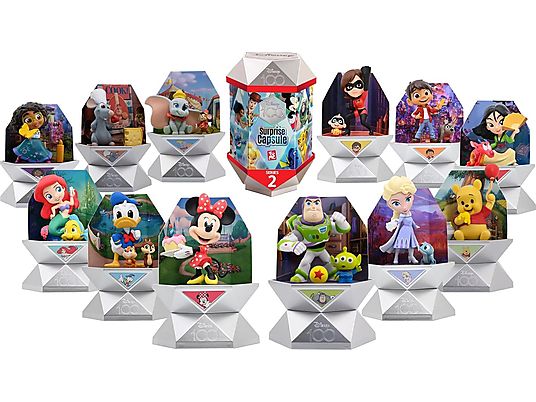 JOOJEE GMBH Disney 100 – Capsule Surprise : série 2 - Pack surprise de figurines à collectionner (Multicolore)