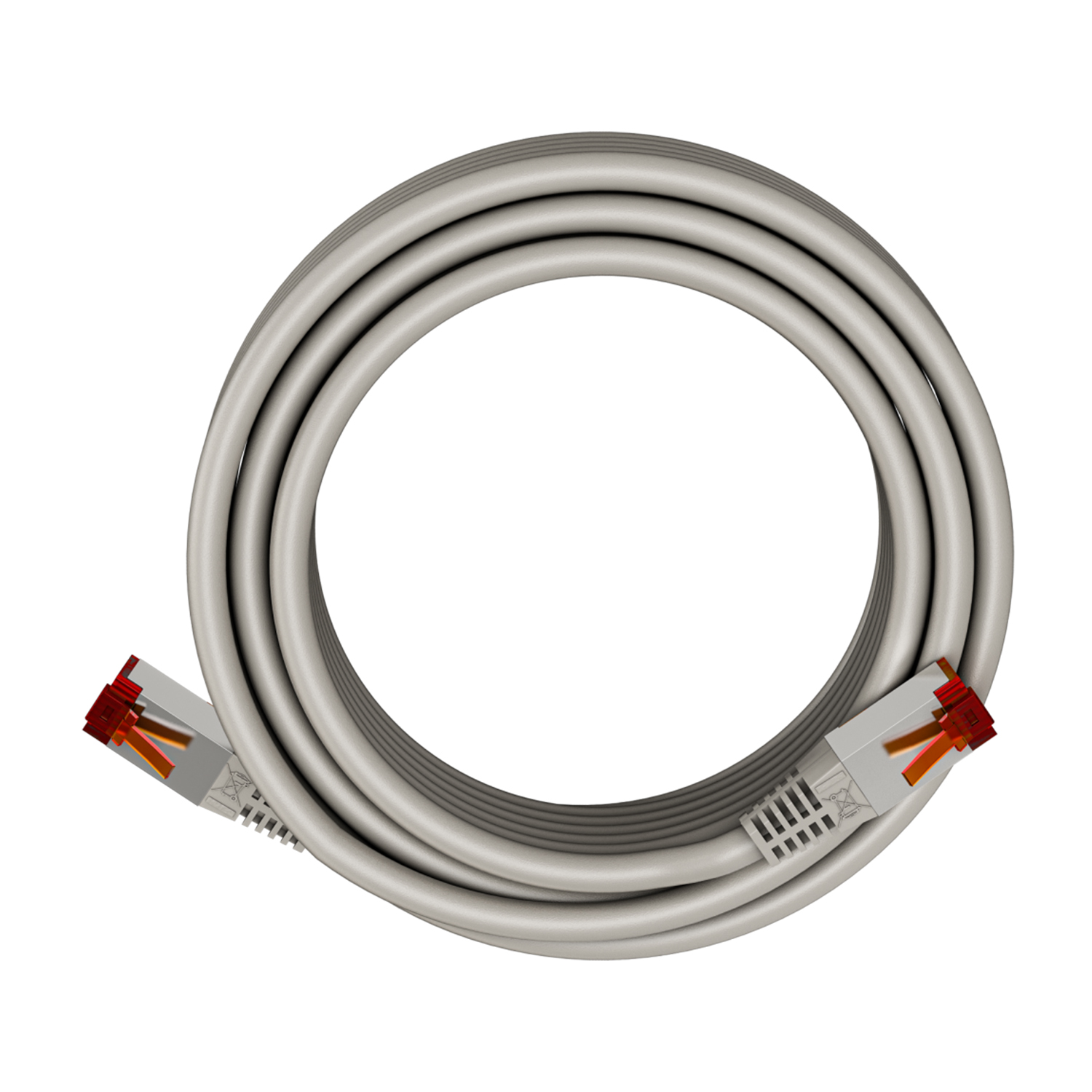 Cavo Di Rete Patch In CCA Cat. 6 Bianco UTP 10 M - Foto 3