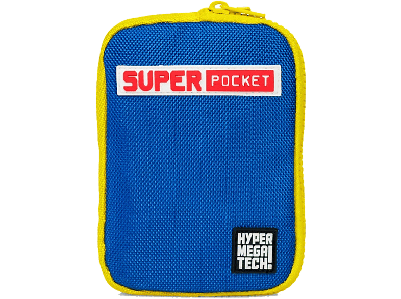 Plaion Blaze Evercade HMT Super Pocket Fabric Case (Capcom) Blue/Yellow; Tasche