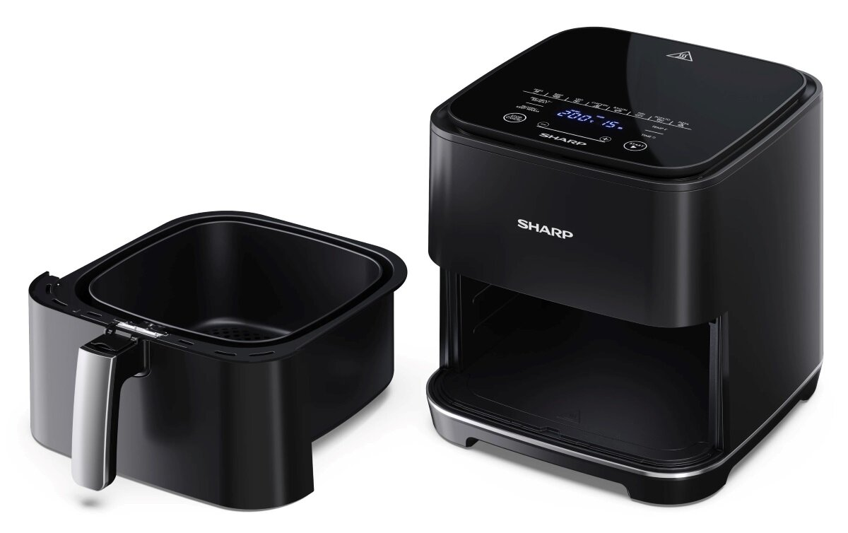 Smukły, jasnoniebieski smartfon, widziany z boku, na białym tle.