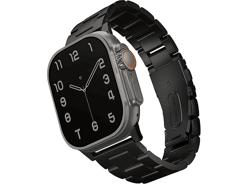 Uniq UNIQ pasek Osta Apple Watch 42/44/45/ 49mm Series 1/2/3/4/5/6/7/8/9/SE/SE2/Ultra/Ultra 2 Stainless Steel czarny/midnight black – zdjęcie 2