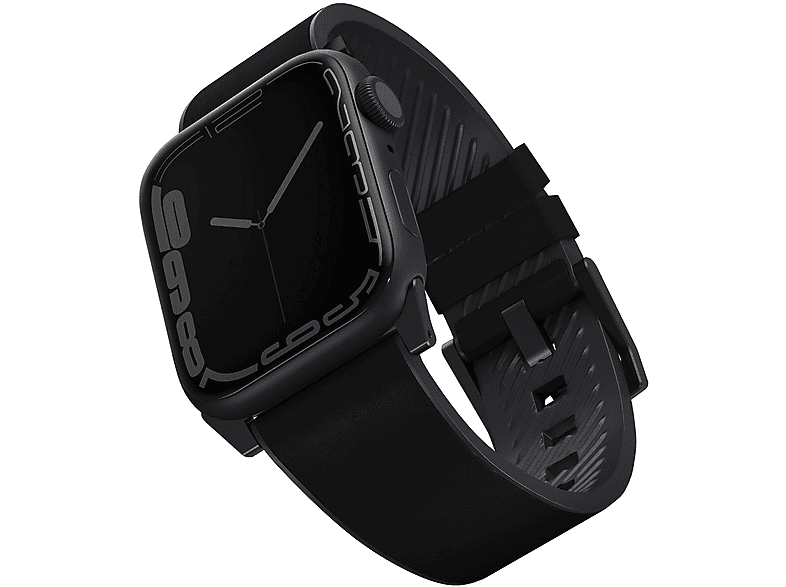Uniq Pasek UNIQ Straden Apple Watch 4/5/6/7/SE 44/45mm Leather Hybrid Strap czarny/black – zdjęcie 3