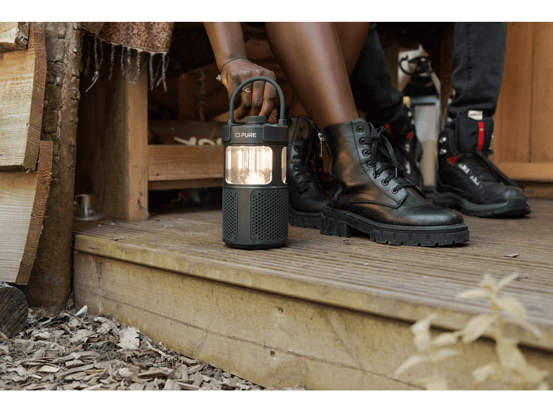 Pure Woodland Glow, wasserdichter Outdoor-Lautsprecher mit LED-Lampe, Grün; Bluetooth Lautsprecher — Foto 5 von 5