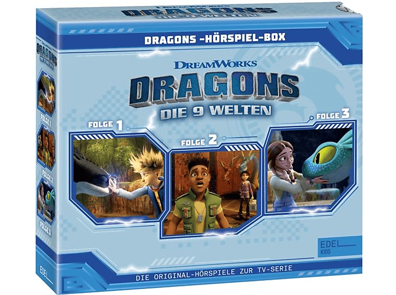 Dragons-die 9 Welten - Hörspiel-Box,Folge 1-3 Mit Blumentütchen [CD]