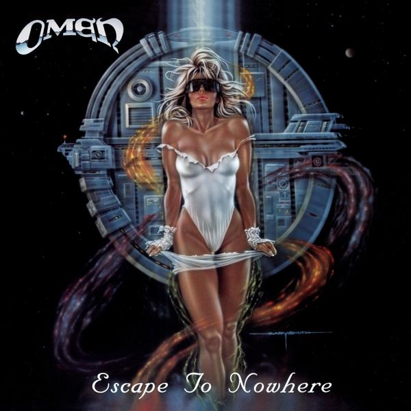 Albumcover: Eine Frau in einem weißen Body vor einem Science-Fiction-Hintergrund.