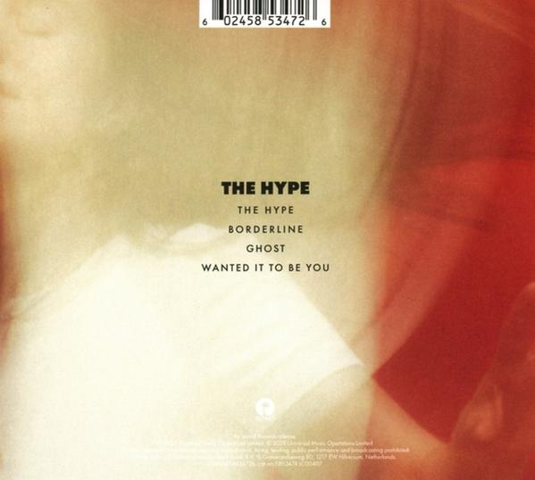 Rückseite des CD-Covers mit Text. Titel sind 'THE HYPE', 'BORDERLINE', 'GHOST' und 'WANTED IT TO BE YOU'.