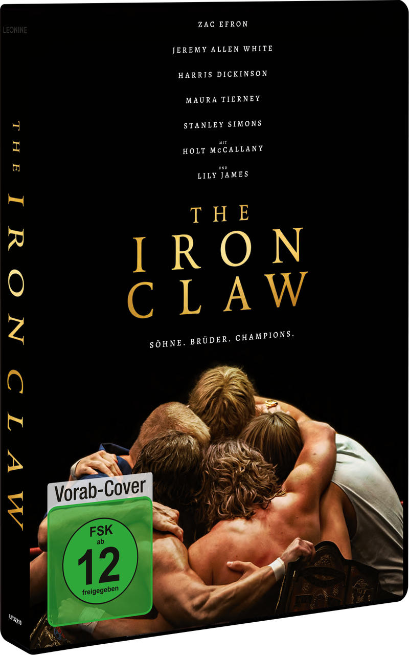 Filmcover von The Iron Claw mit Wrestlern.