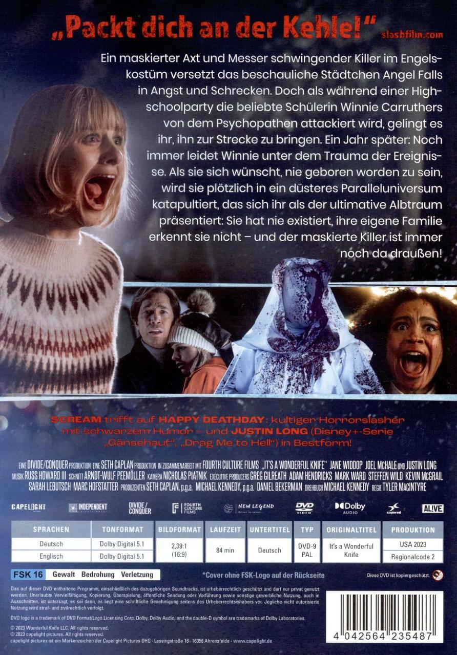 Filmposter mit schreienden Personen im Hintergrund. Der Titel ist auf Deutsch.