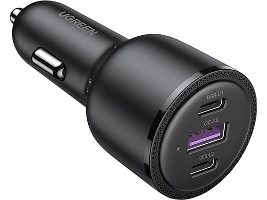 UGREEN 20467 Fast Car Charger - Caricabatterie per auto (Nero)