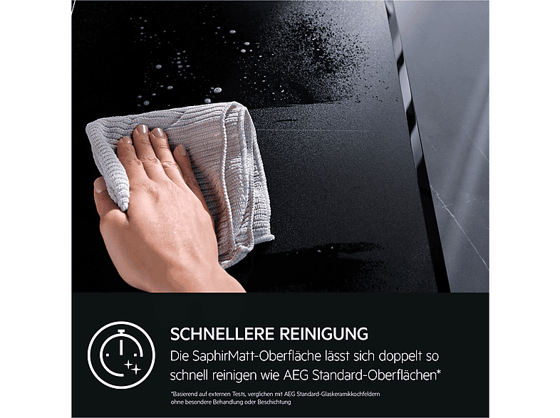 AEG TII84B0FFZ Serie6000, SaphirMatt Induktionskochfeld (810 mm breit, 4-Zonen, Glaskeramik, Autarkes Kochfeld) — Foto 5 von 5