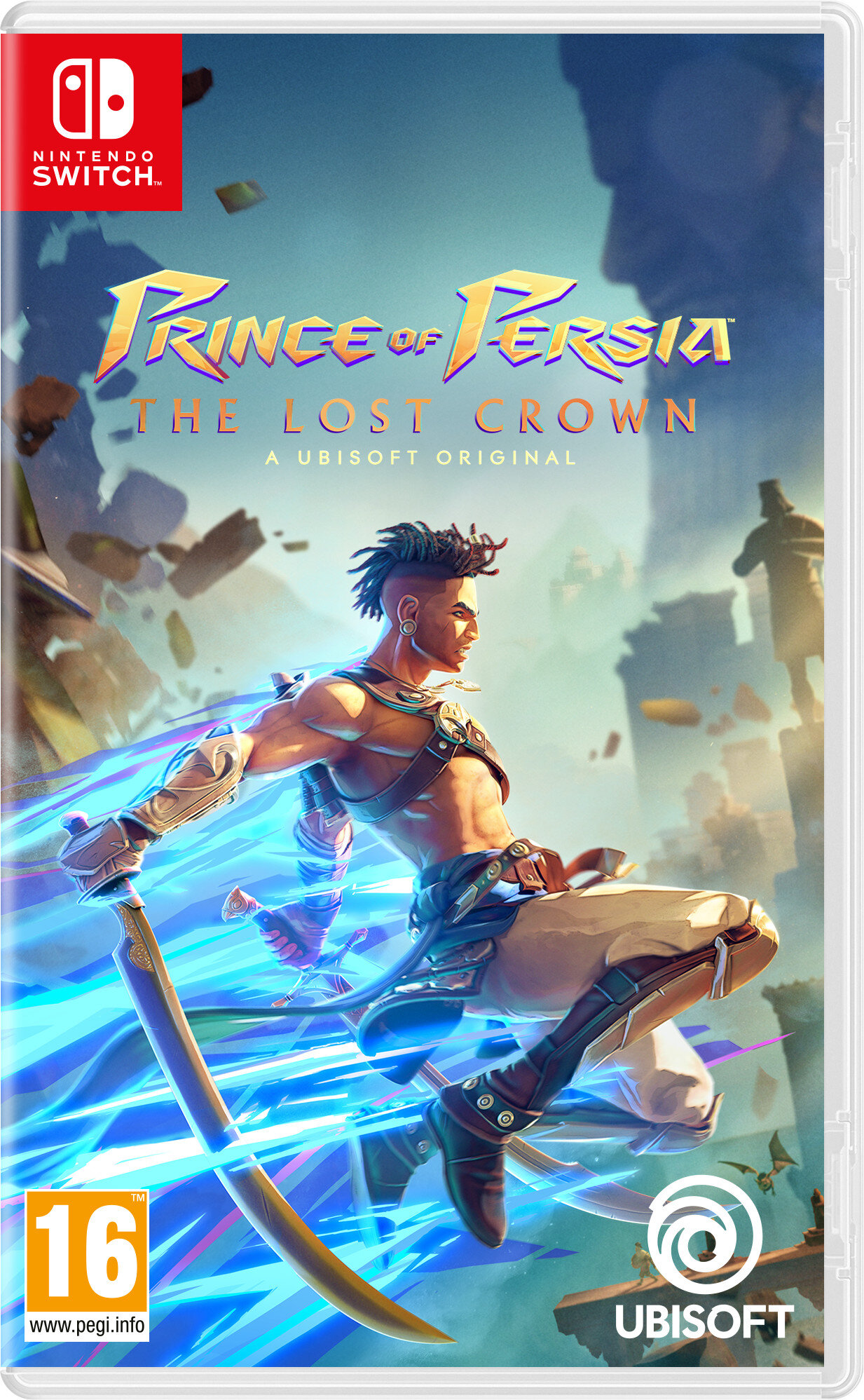 Pudełko z grą na Nintendo Switch Prince of Persia: The Lost Crown.