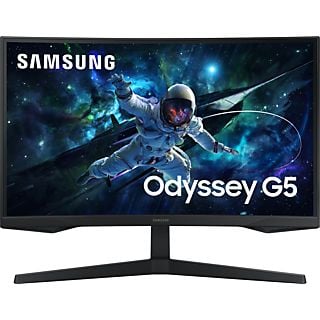 SAMSUNG Odyssey G5 LS27CG552EU Curved Gaming Monitor, 27 Zoll WQHD, 16:9, 165Hz, 1ms (MPRT), 300cd, Schwarz