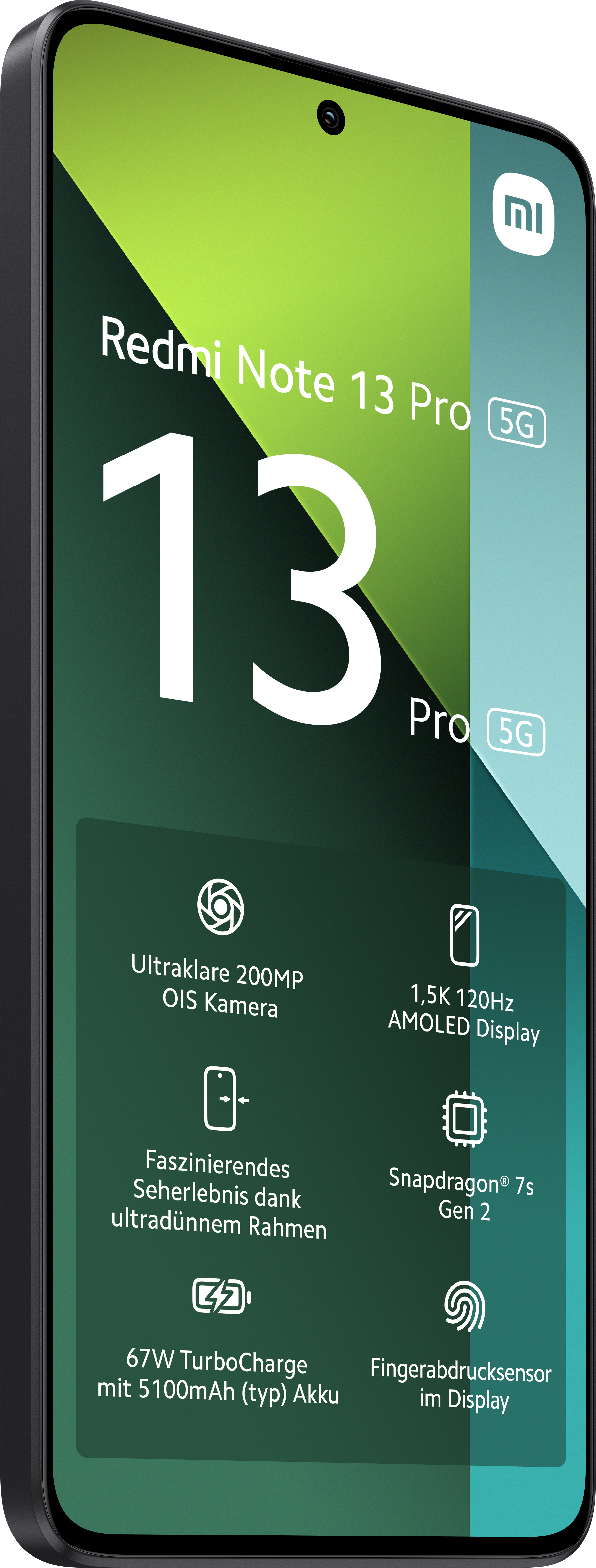 256 Redmi Dual Note GB Black Midnight 5G SIM Pro 13 XIAOMI