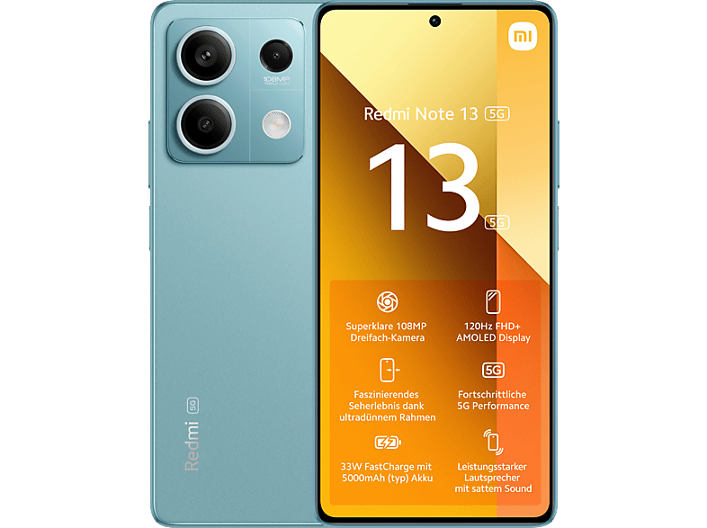 XIAOMI Redmi Note 13 5G 128 GB, Ocean Teal, Dual SIM online kaufen ...
