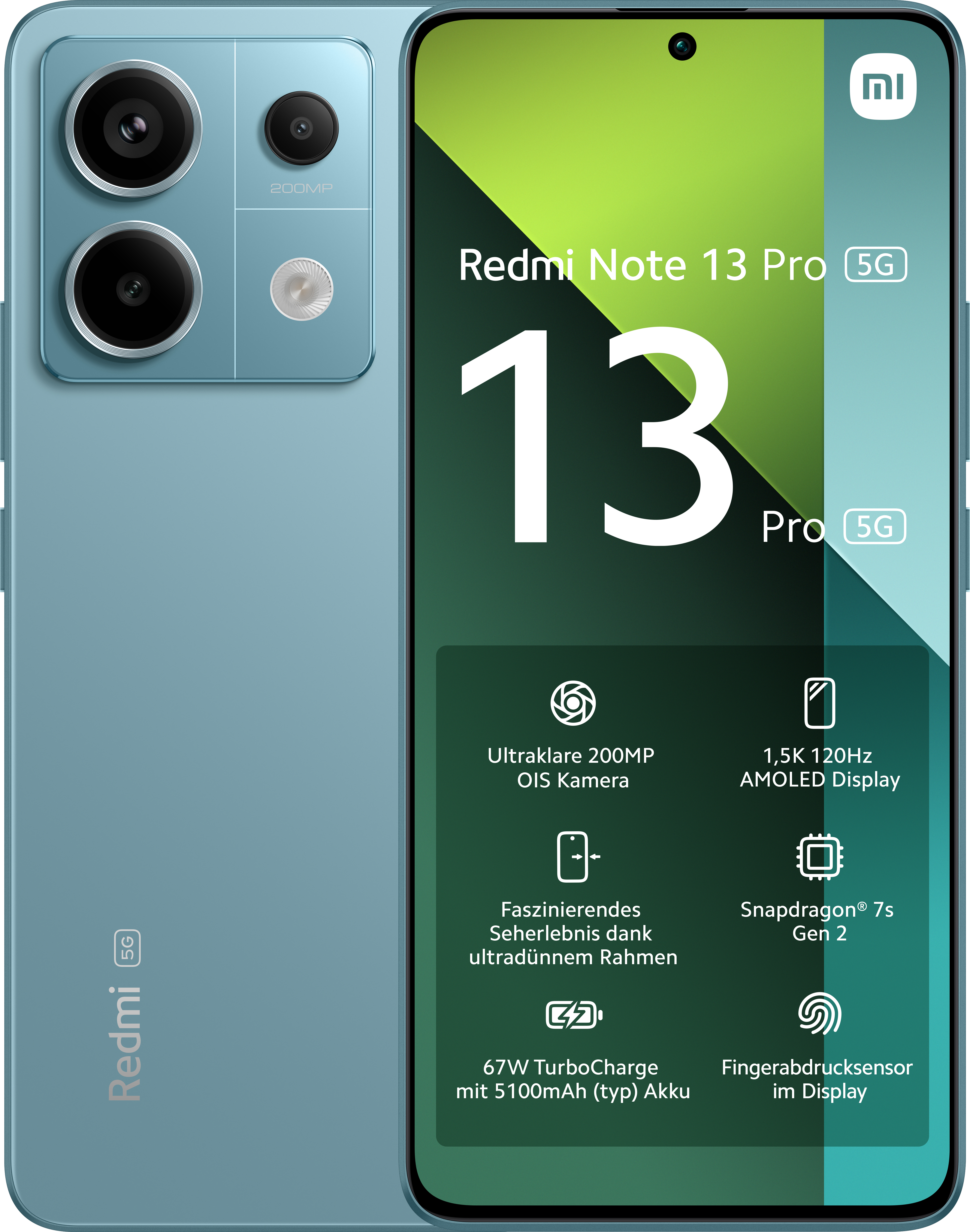 Xiaomi Redmi Note 13 Pro 5G 本体 オーシャンティール XIAOMI Redmi Note 13 Pro 5G 256 GB Ocean Teal