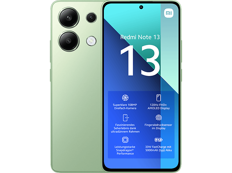 XIAOMI Redmi Note 13 128 GB Mint Green Dual SIM | Smartphones