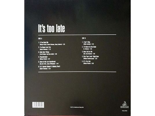 Wilson Pickett - It's Too Late  - (Vinyl)