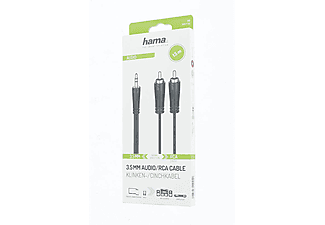 HAMA HM.205110 3.5mm - 2RCA Stereo 1S 1.5m Ses Kablosu Siyah_1