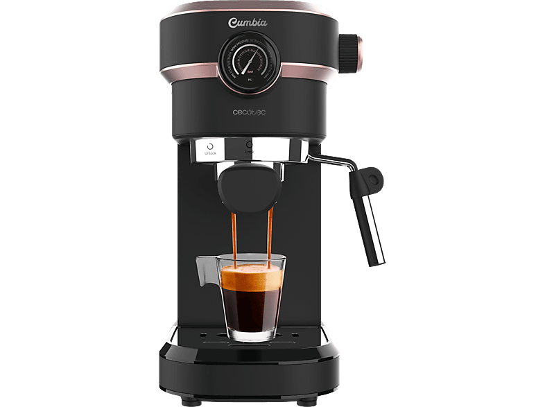 Cecotec Cafetera Espresso Power 20 Tradizionale 1350W 1.5L Plateado