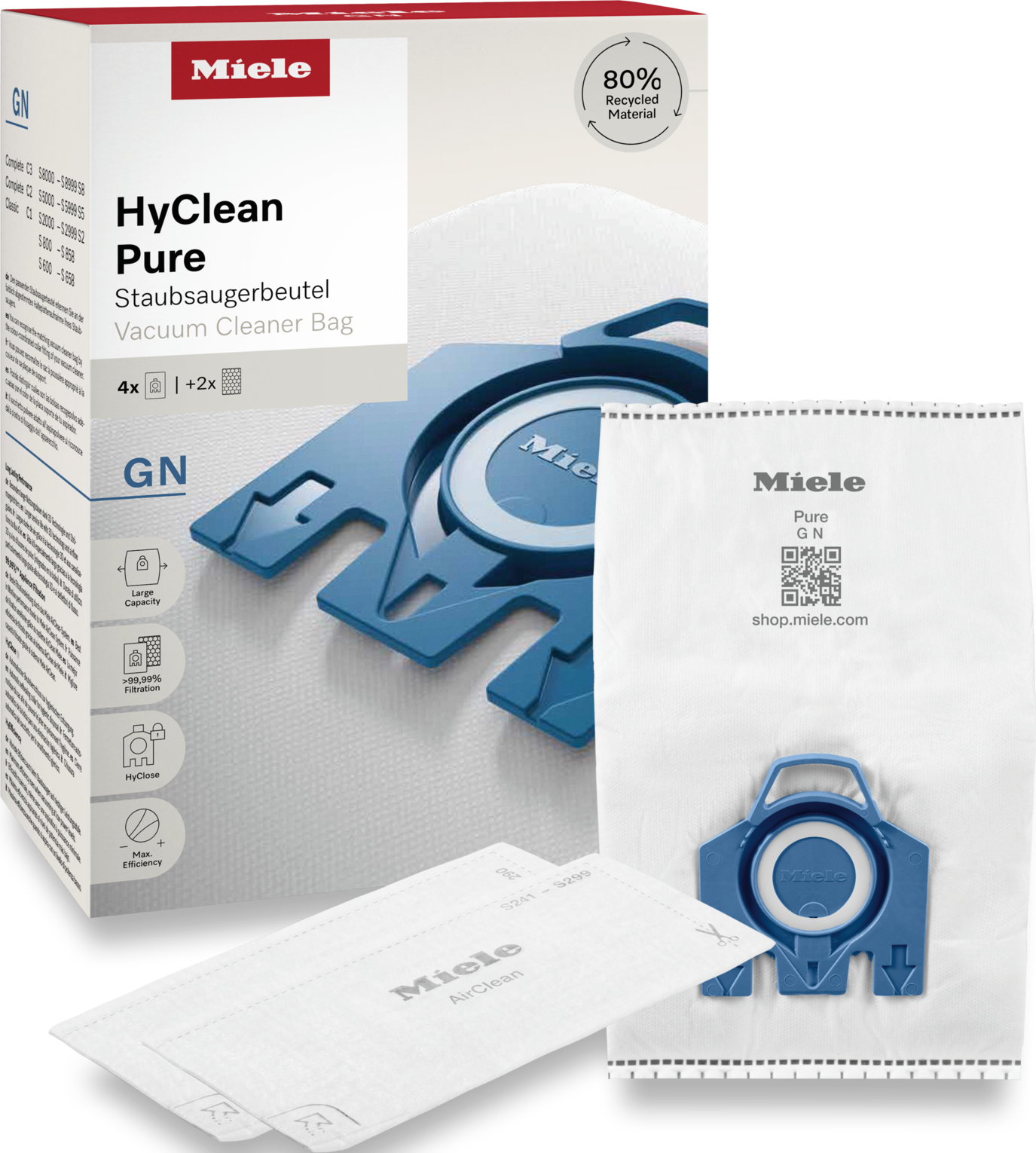 MIELE HyClean Pure GN (4x) | Staubsaugerbeutel | MediaMarkt