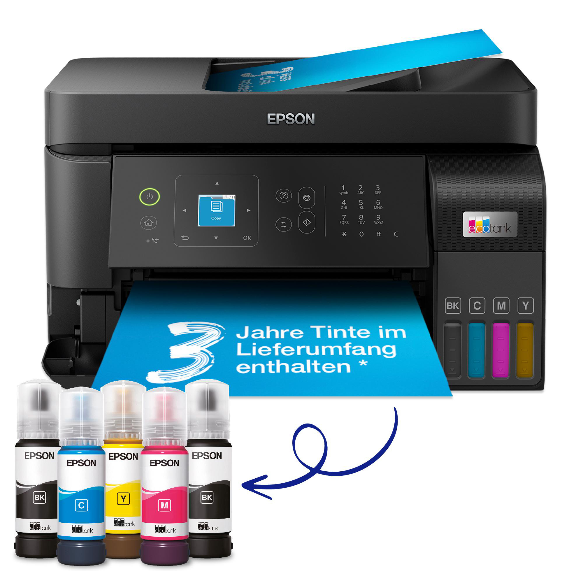 Tintenstrahl Multifunktionsdrucker EcoTank EPSON WLAN ET-4810