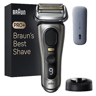 Afeitadora - Braun Series 9 PRO+ 9525s, 5 Elementos de Corte, ProTrimmer integrada, PowerCase, Wet&Dry