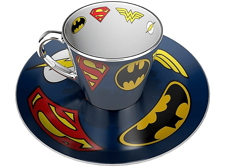 Kubek z podstawką ABYSTYLE DC COMICS Mirror Logo