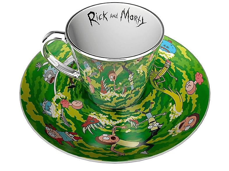 Kubek z podstawką ABYSTYLE Rick & Morty Mirror 300 ml