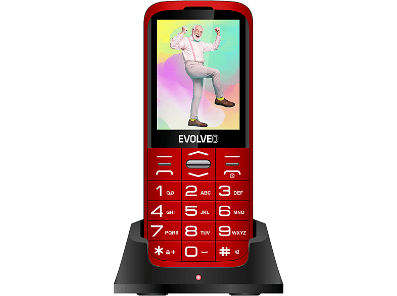 EVOLVEO EASYPHONE XO EP630 Piros Kártyafüggetlen Mobiltelefon