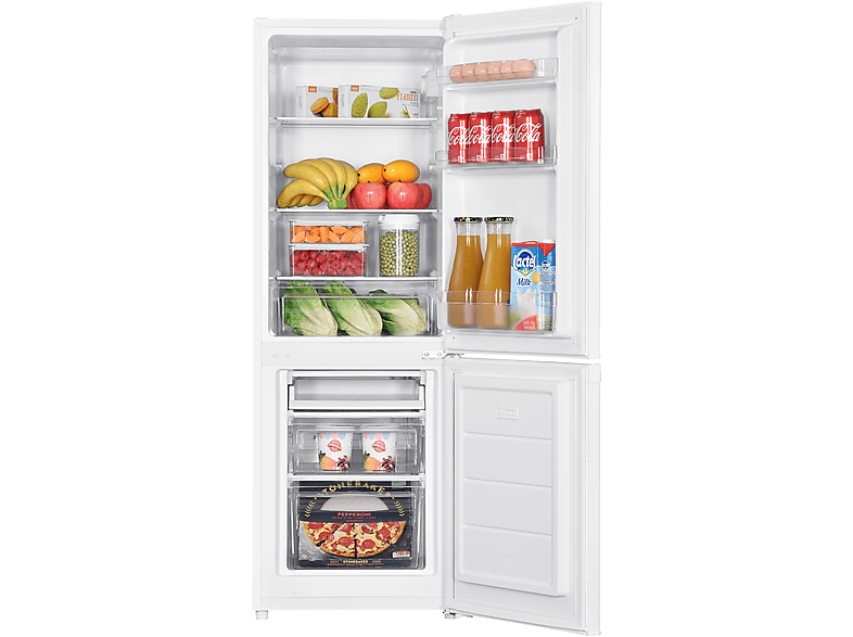 OK. OFK 411 C W Kühlgefrierkombination (C, 173 l, 1422 mm hoch, Weiß)