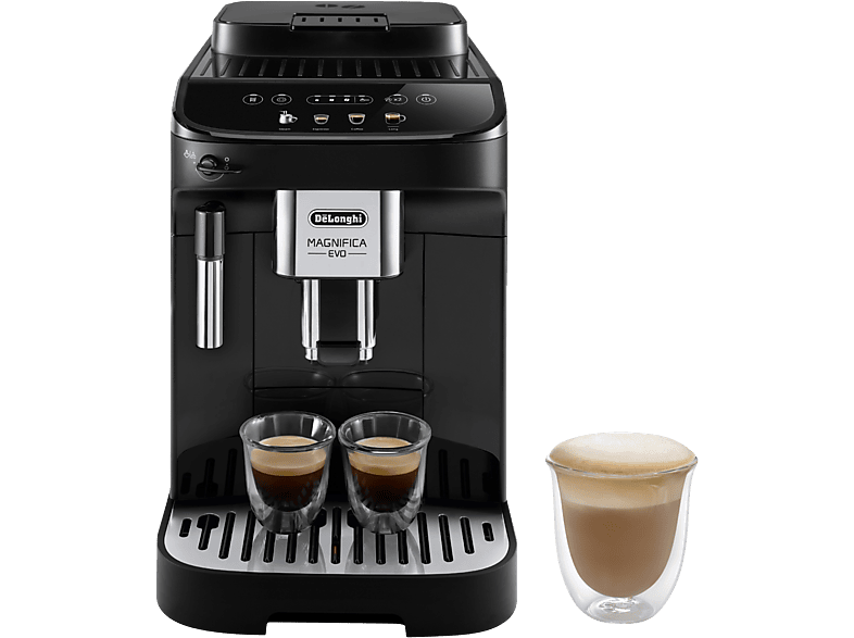 De'Longhi Magnifica EVO ECAM290.21.B, Molinillo integrado, Sistema Thermoblock, Vaporizador, Táctil, 1450W, 15bar, Negro