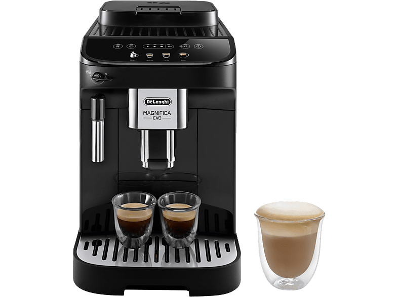 Cafetera superautomática  Krups EA81M870, 1450 W, 15 bares, 1.7 L, 260 g,  Sistema Thermoblock, 3 niveles, Boquilla ajustable, Negro