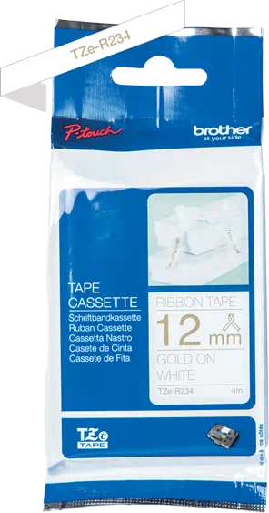 Emballage de cassette avec un design bleu et blanc et du texte.