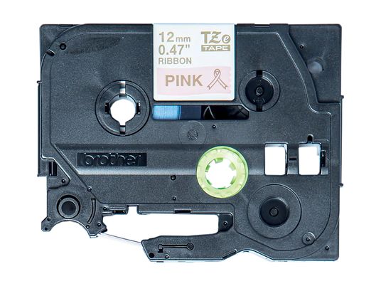 BROTHER TZe-RE34 - Cassette à ruban textile (Doré sur Rose)