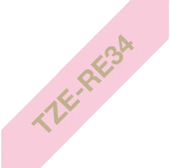 Ein rosa Band mit dem Text TZE-RE34 diagonal darüber.